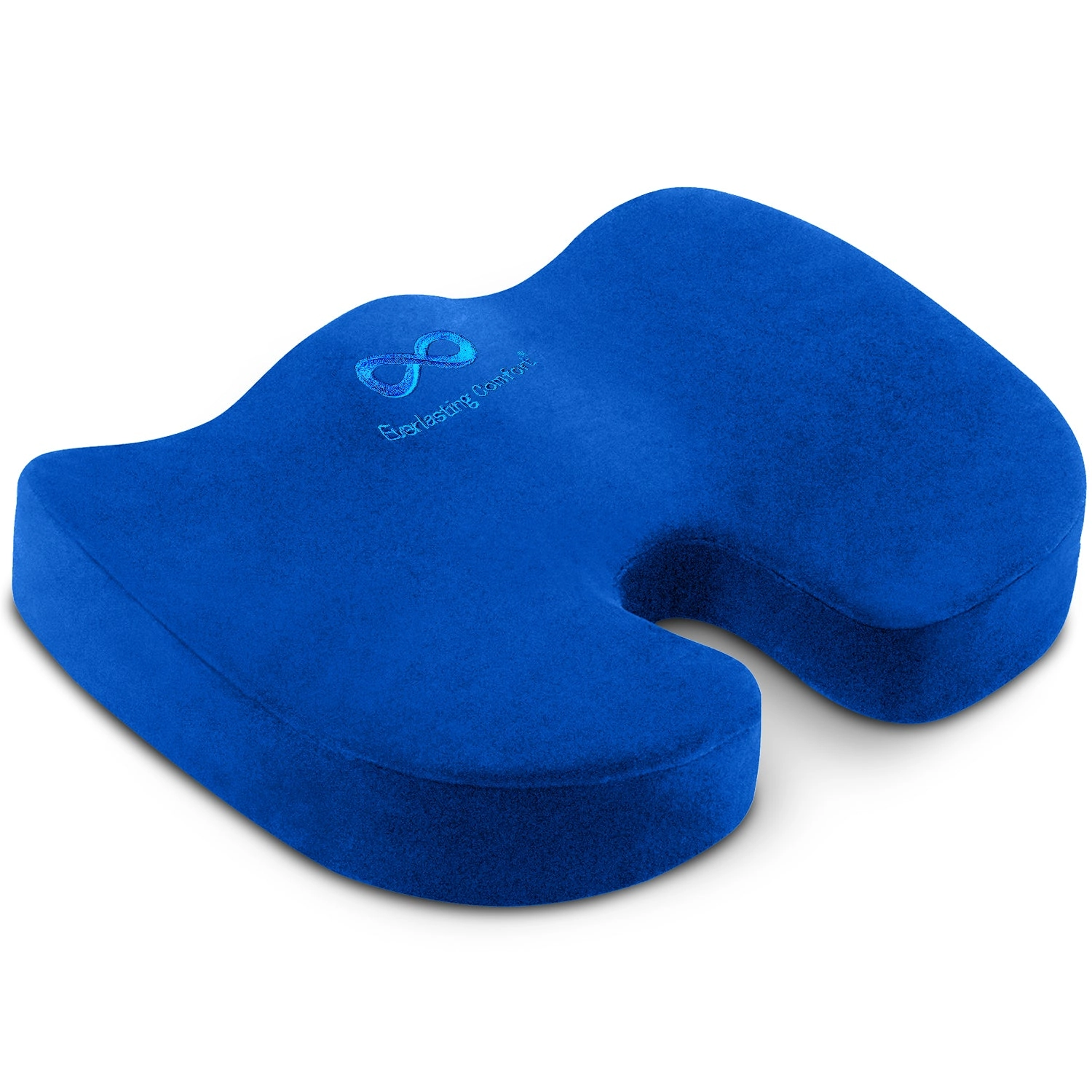 Blue memory foam seat cushion
